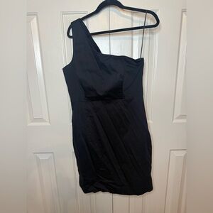 JCrew black One Shoulder Sheath